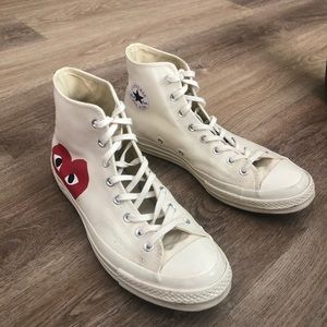 Comme des Garçons White High Tops
